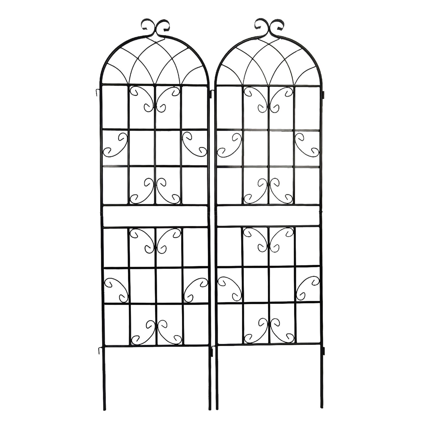 Metal Garden Rustproof Trellis For Climbing Plants Outdoor Flower Support Daily Nest
