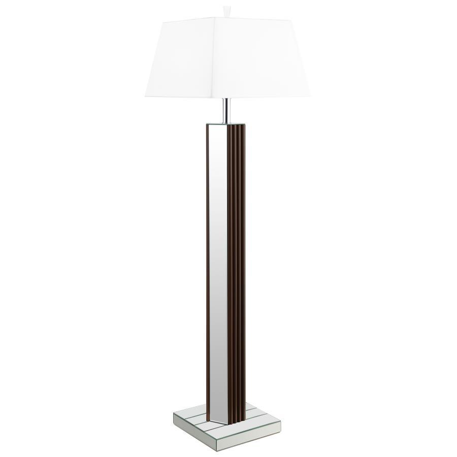 Elena - Square Tapered Mirrored Lamp Coaster Fine Furniture