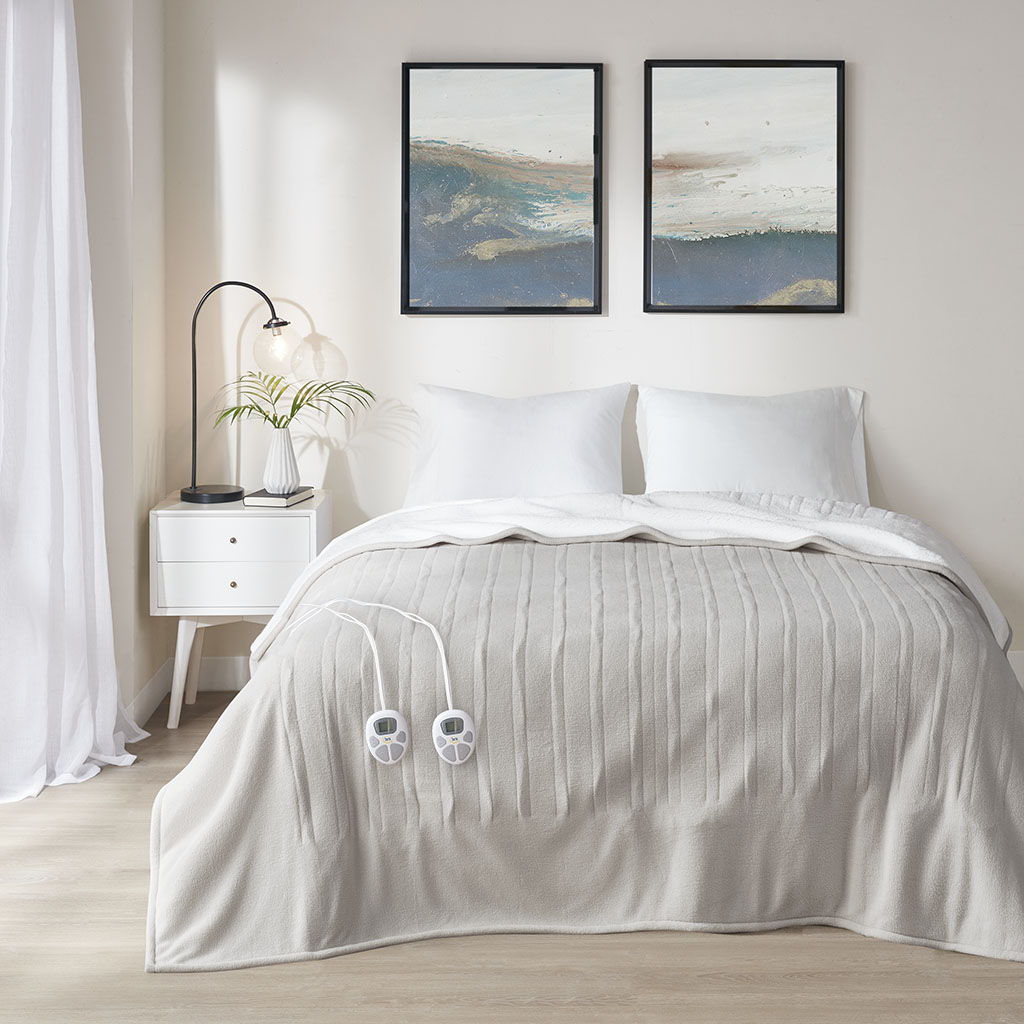 Twin Heated Blanket - Tan - Snoozhouse