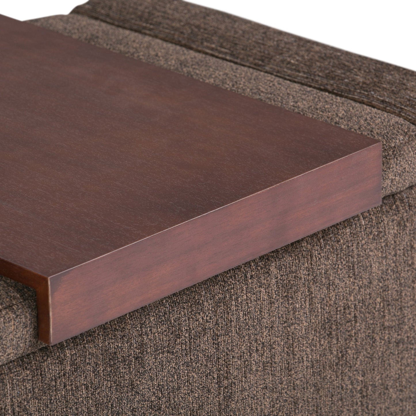 Bretton - Lift Top Storage Ottoman - Deep Umber Brown Simpli-Home
