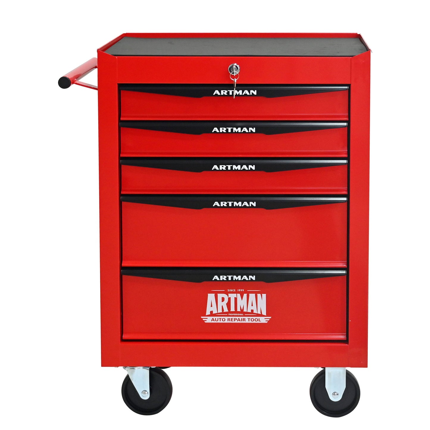 Rolling Metal Tool Chest With Drawers, Steel Storage Cabinet With Ball Bearing Slides Daily Nest