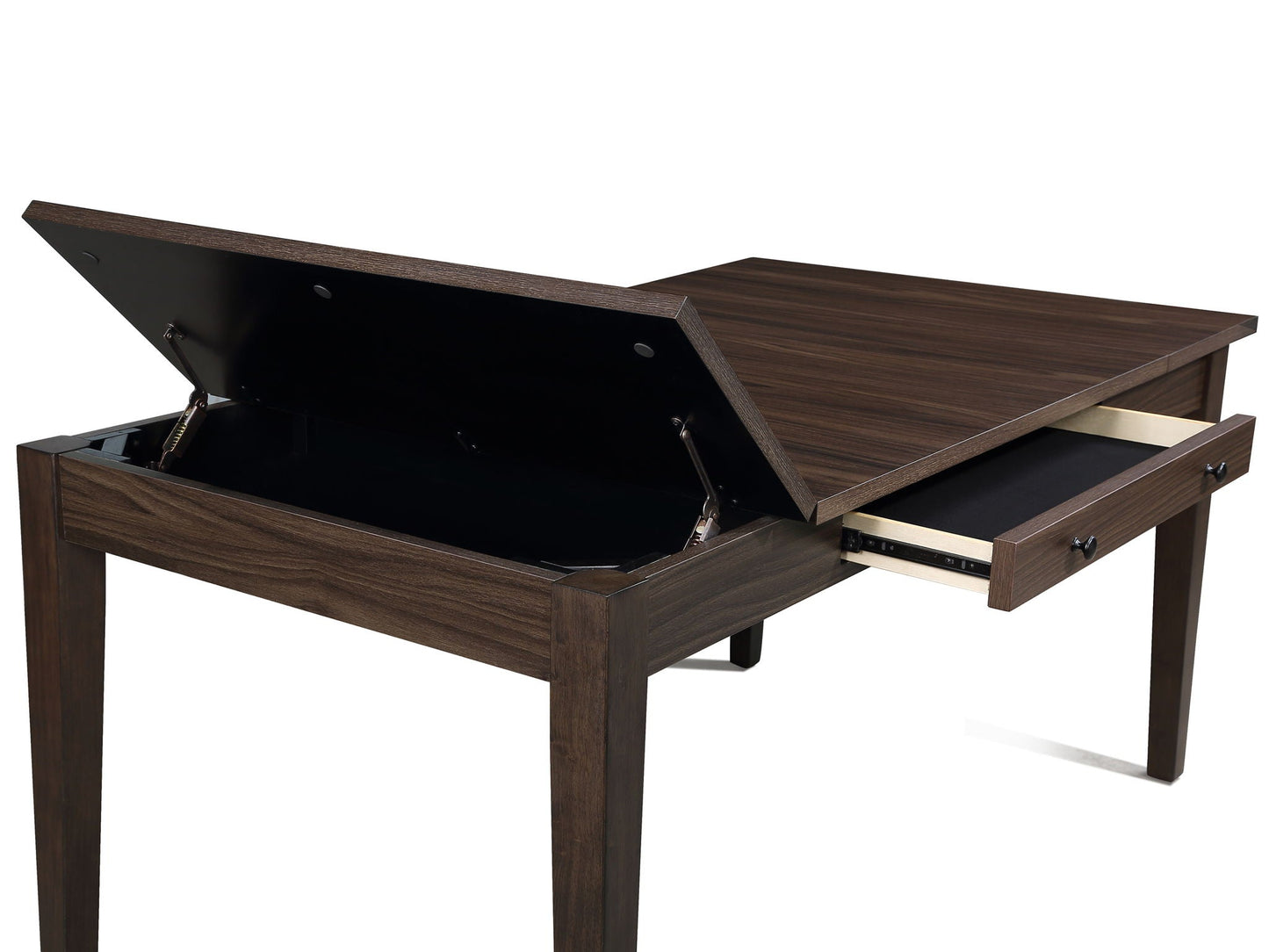 Wagner - Dining Table With Storage - Brown Crown Mark