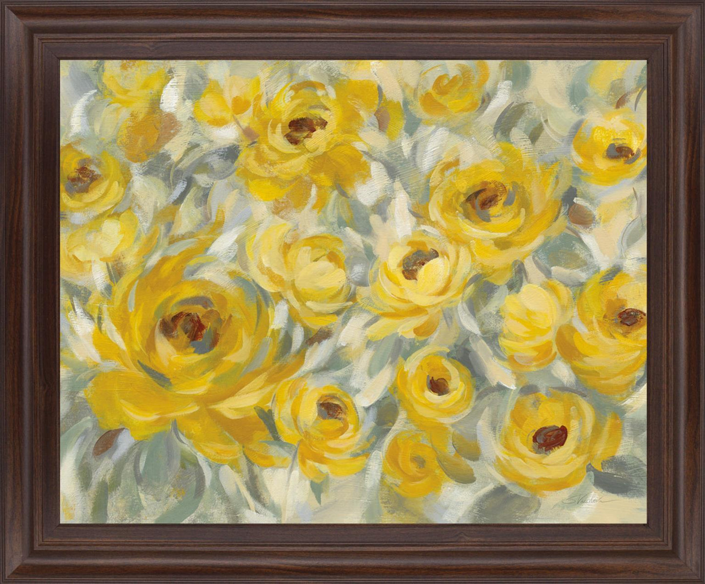 Sunlit Petals - 28" x 34" Framed Wall Art Classy Art