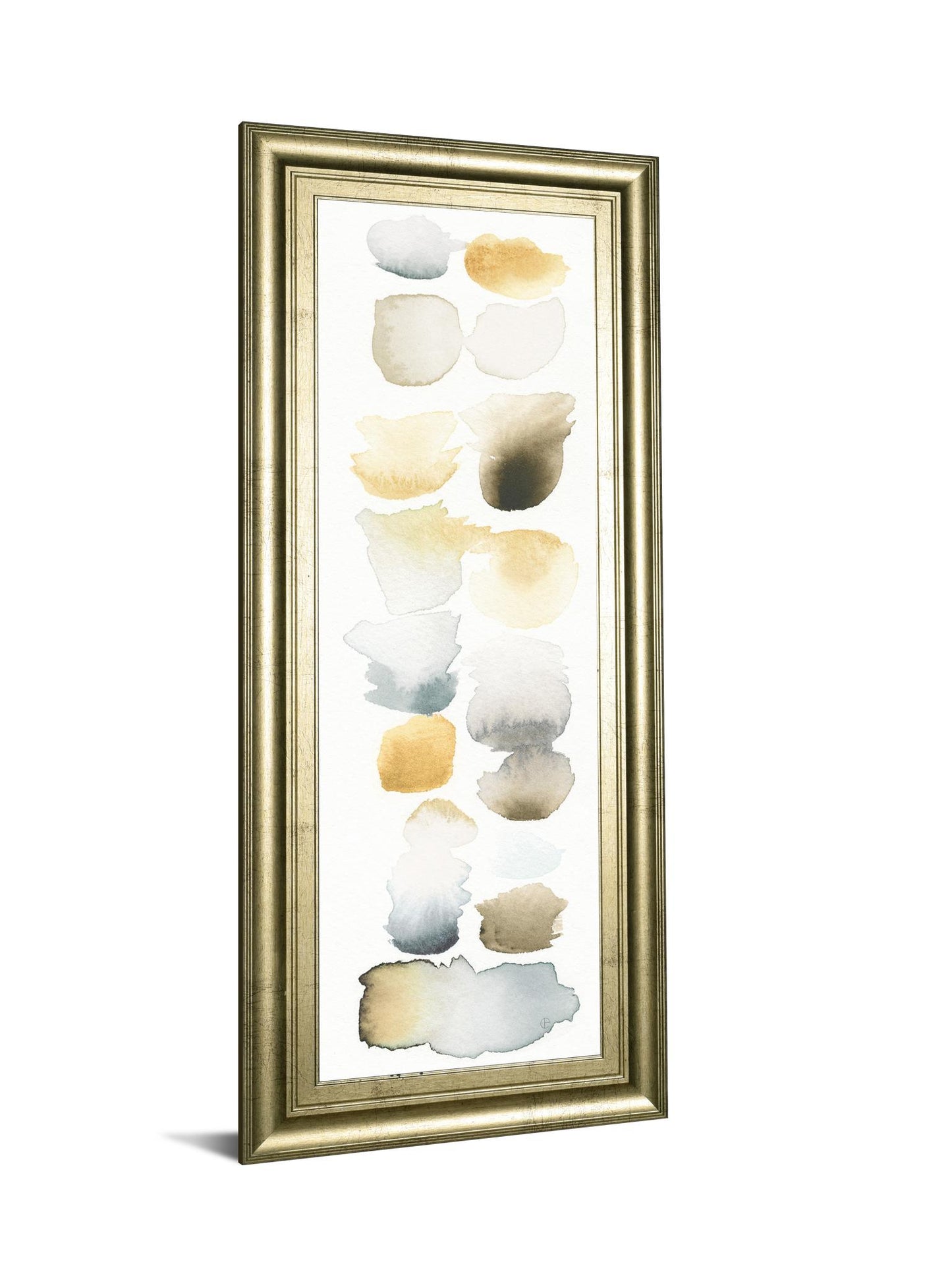 Watercolor Swatch Panel Il By Elyse De Neige - Framed Print Wall Art - White - Snoozhouse