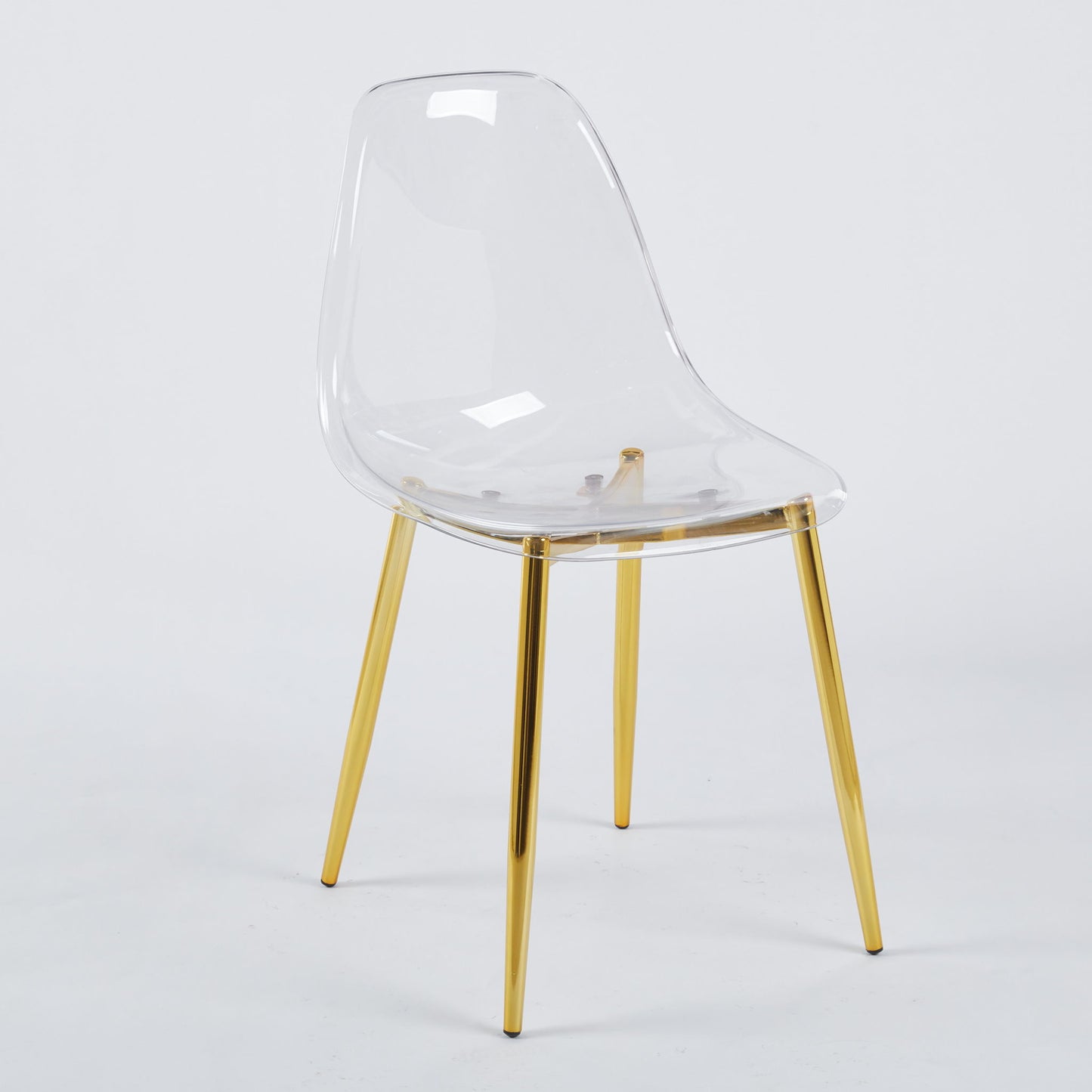 Transparent Plastic Seat Dining Chair (Set of 4) Home Essentials