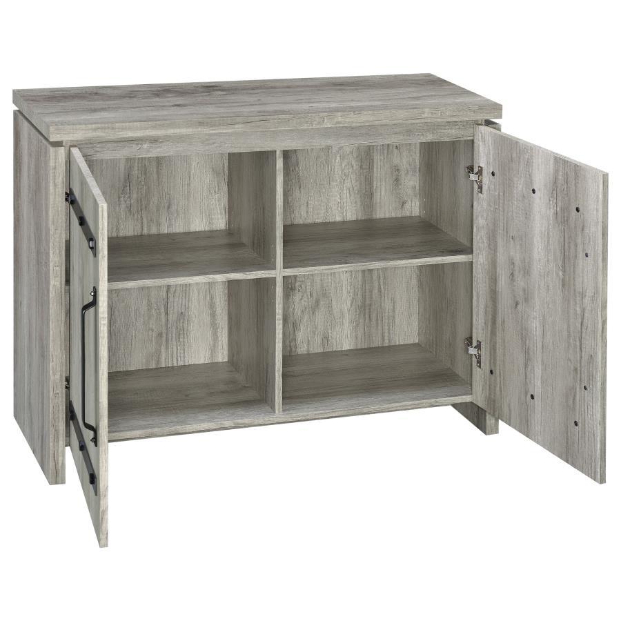 Enoch - 2 Door Engineered Wood Accent Cabinet - Gray Driftwood CoasterEveryday