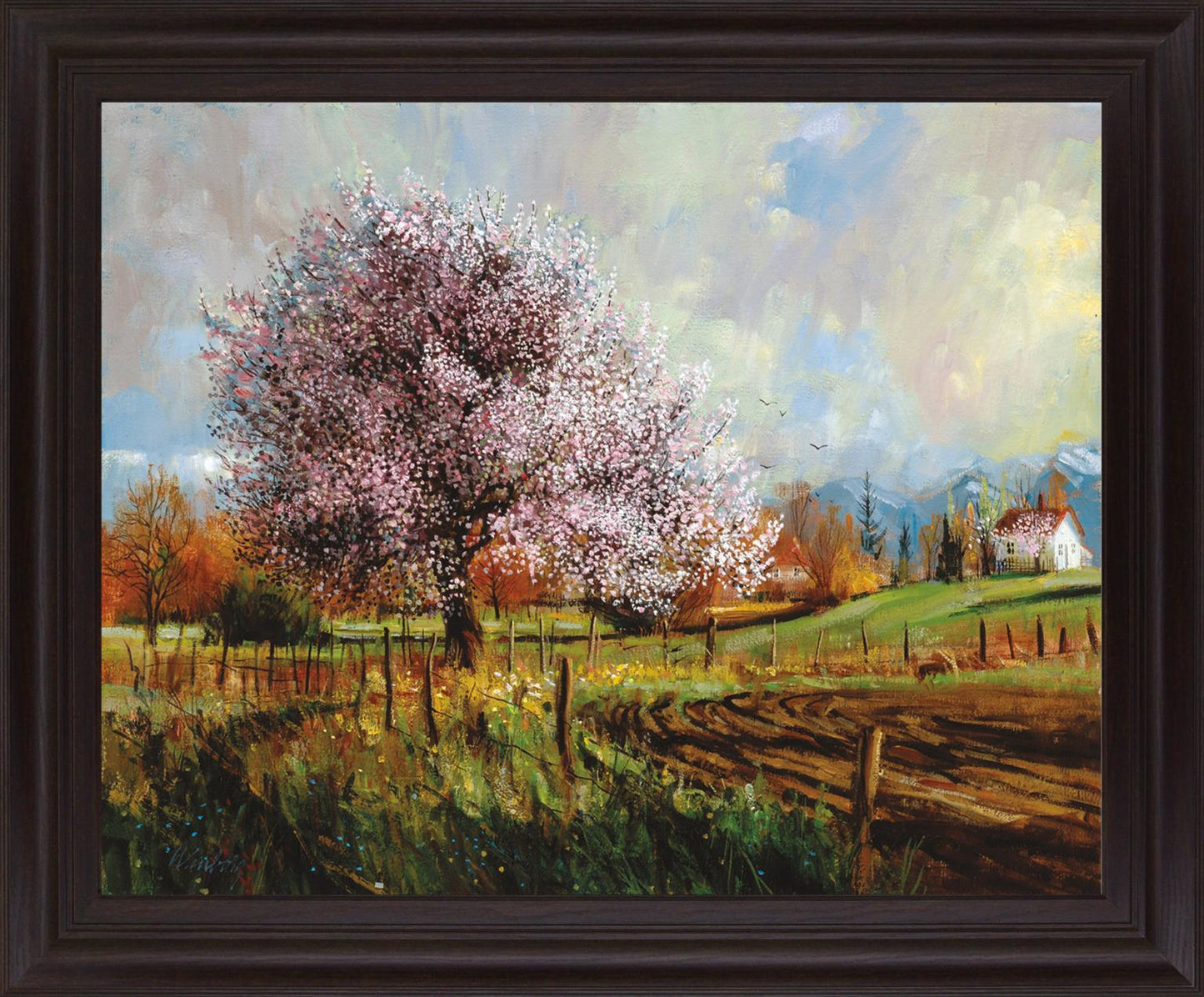 Blossom Meadow - 28" x 34" Framed Wall Art Classy Art