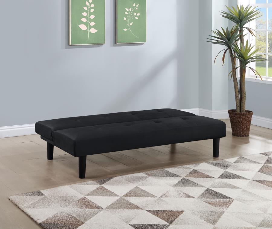 Stanford - Upholstered Tufted Convertible Sofa Bed - Black Coaster Fine Furniture