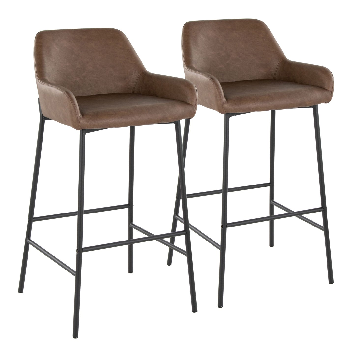 Daniella - Contemporary Fixed Height Barstool (Set of 2) Lumi Source