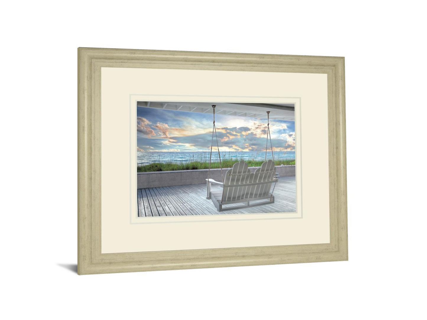 Swing At The Beach By Celebrate Life Gallery - Blue Classy Art