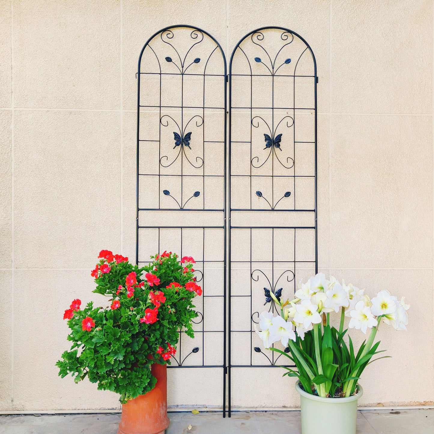 Garden Metal Trellis Rustproof Trellis For Climbing Plants Outdoor Flower Support Daily Nest