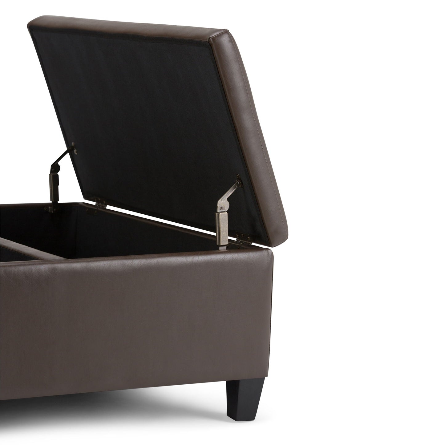 Ellis - Coffee Table Storage Ottoman Contemporary Design Simpli-Home
