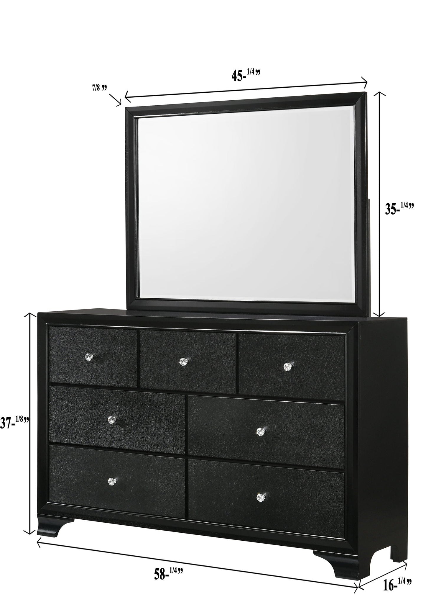 Micah - Dresser, Mirror Crown Mark