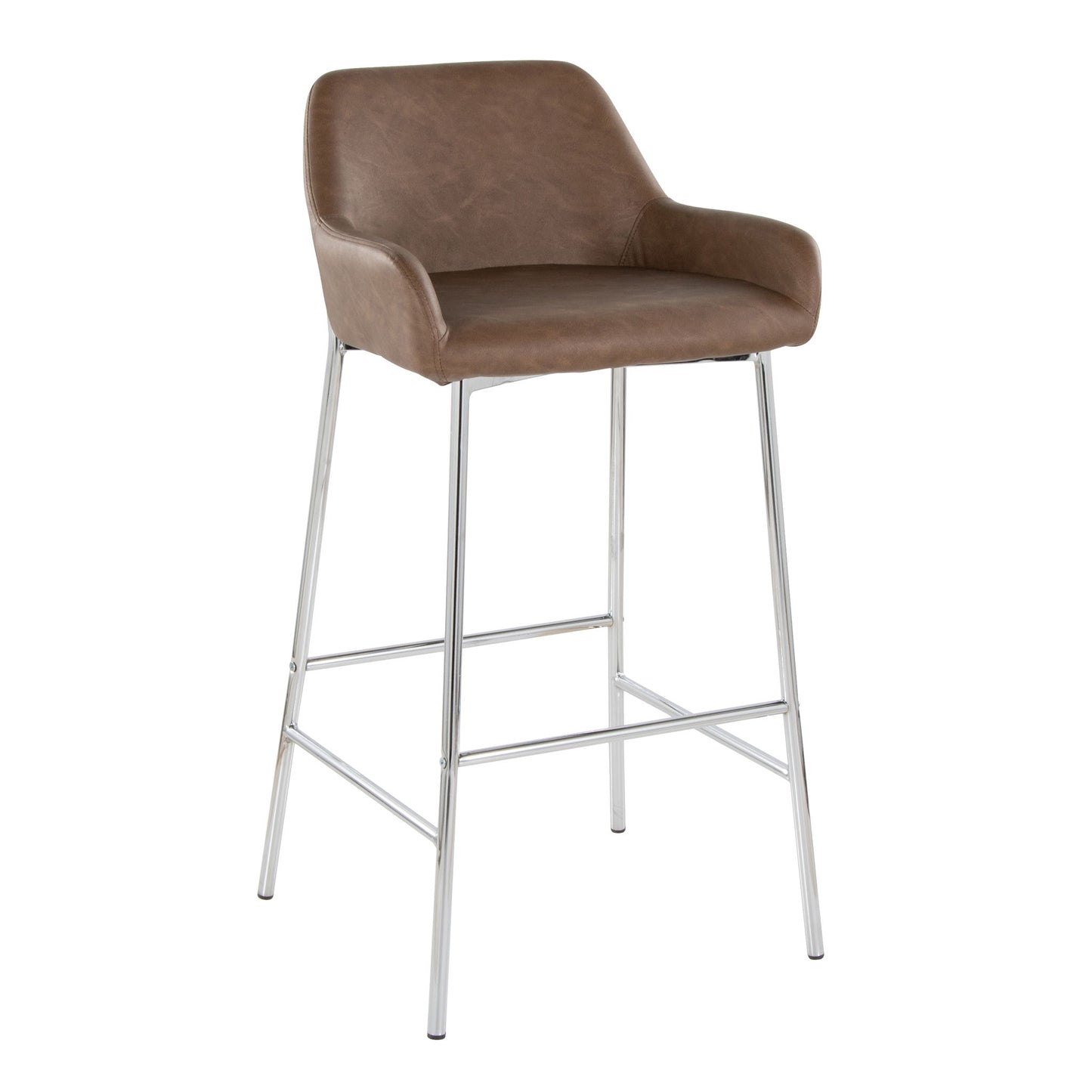 Daniella - Contemporary Fixed Height Barstool (Set of 2) Lumi Source