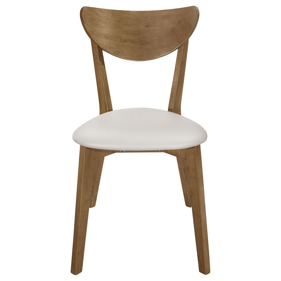 Kersey - Curved Wood Dining Side Chair (Set of 2) - Chestnut CoasterEveryday