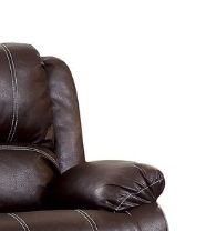 Zuriel - Synthetic Leather Recliner Loveseat Acme