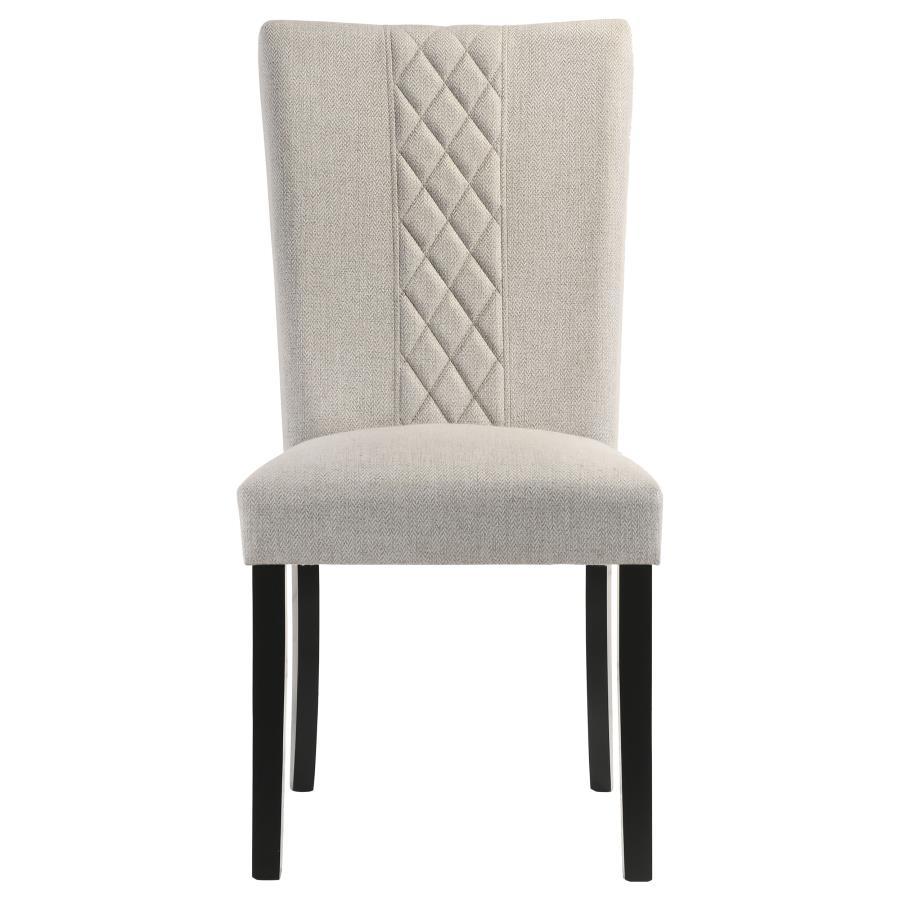 Malia - Fabric Upholstered Dining Side Chair (Set of 2) - Beige Coaster Fine Furniture