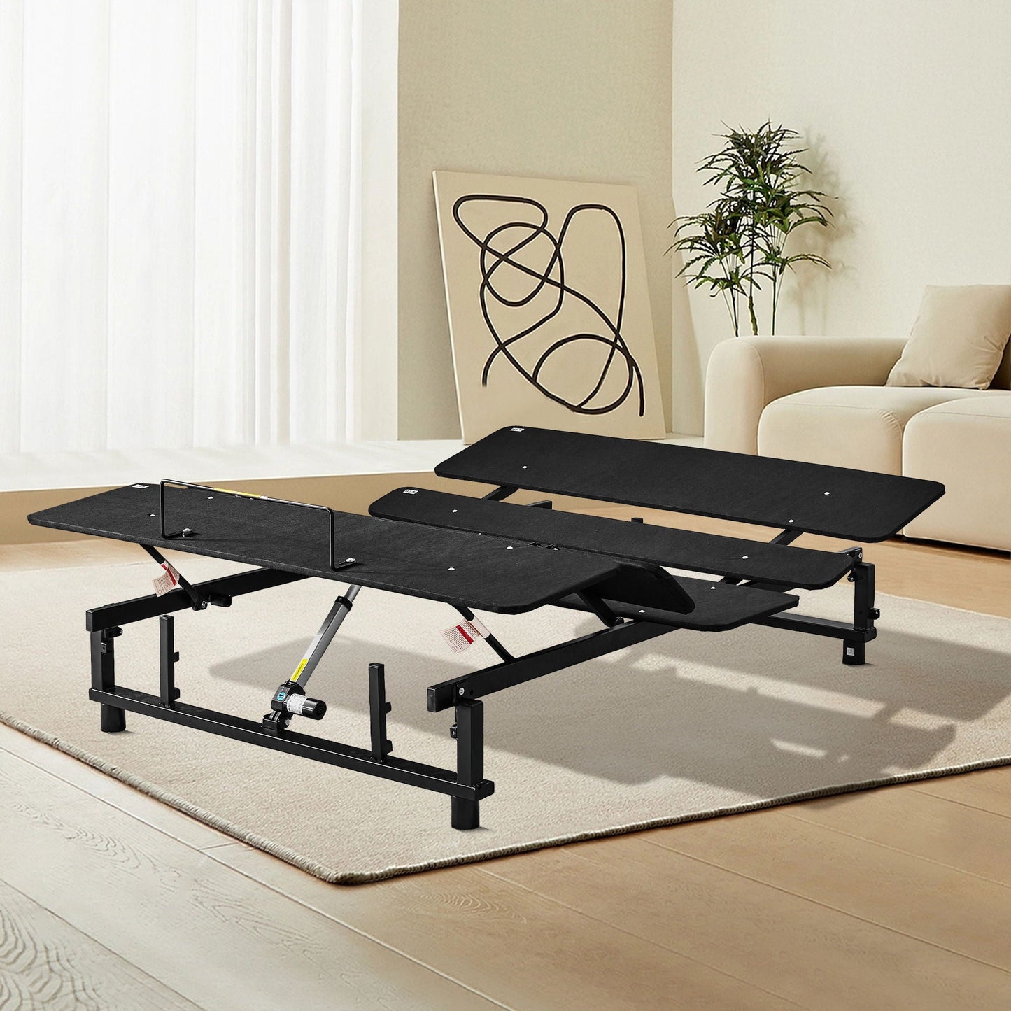 Adjustable Bed Base Frame With Head And Foot Incline And Wireless Remote Home Essentials
