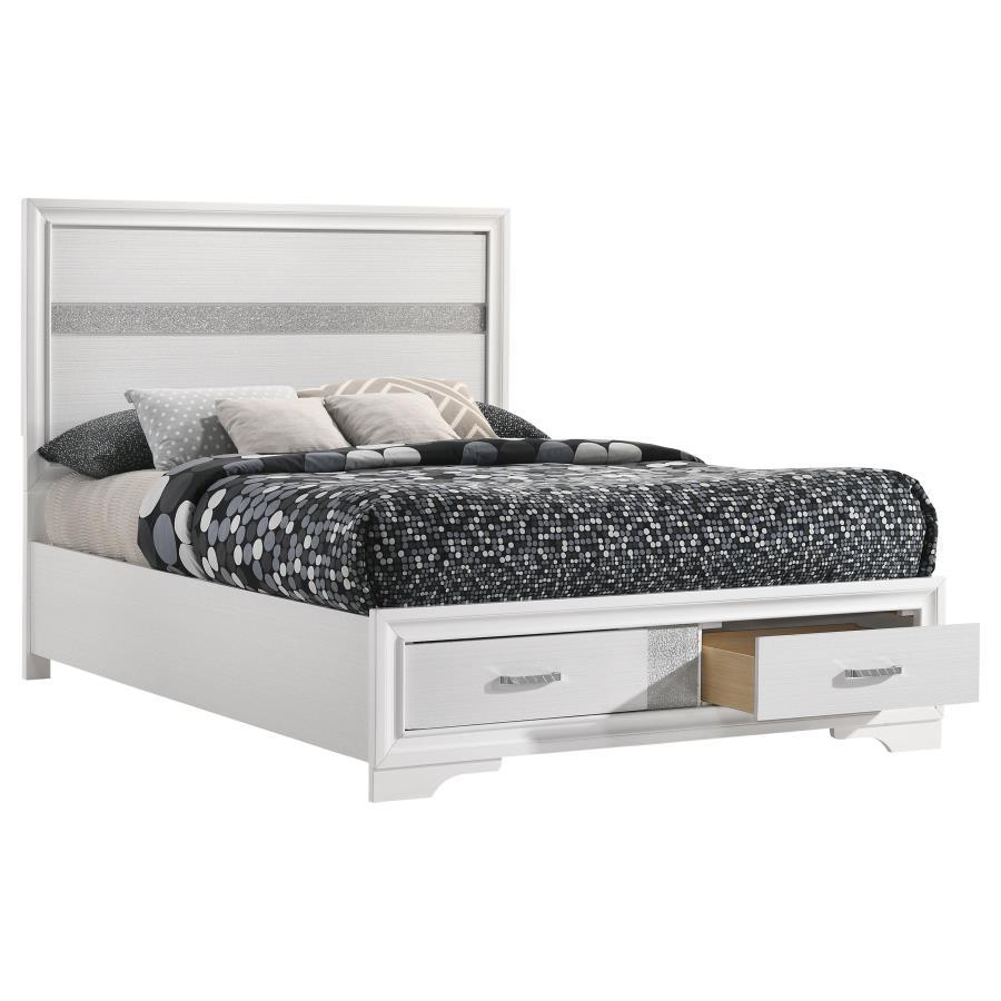 Miranda - Wood Storage Panel Bed CoasterEveryday