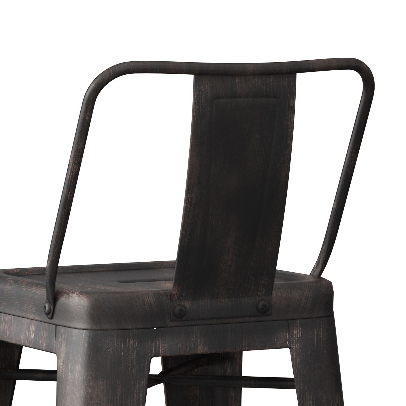 Rayne - Curved Back Metal Stool (Set of 2) Simpli-Home