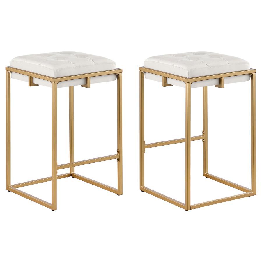Nadia - Upholstered Backless Stool (Set of 2) CoasterEveryday