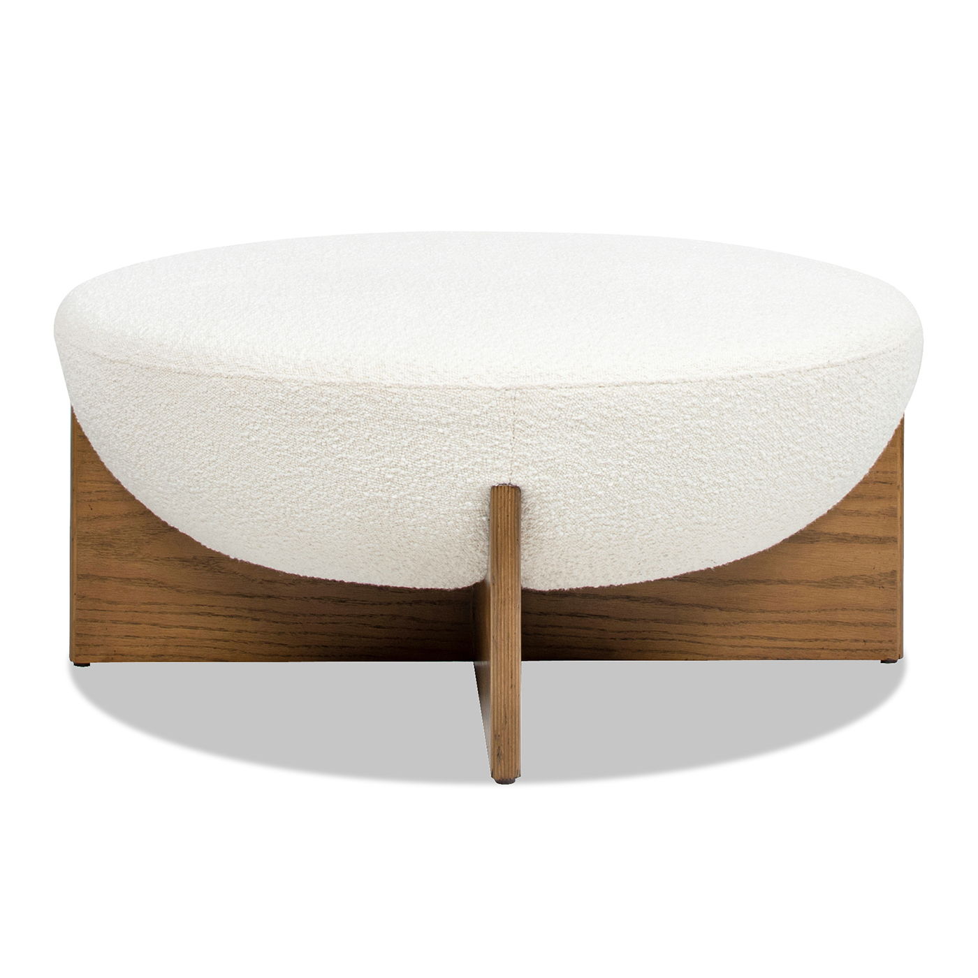 Bali - Round Upholstered Ottoman Jennifer Taylor Home