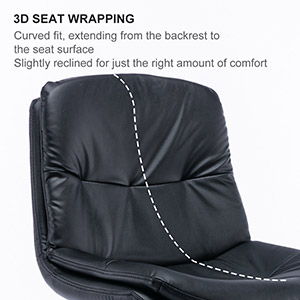Swivel Bar Stool, Black Titanium Stainless Steel Base And Footrest, Grade, Faux Leather Bar Chair With Backrest Home Essentials