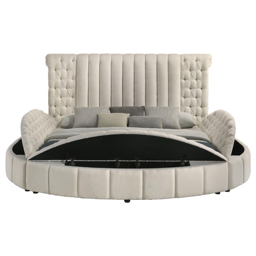 Sonya - Upholstered Round Storage Bed Coaster Fine Furniture