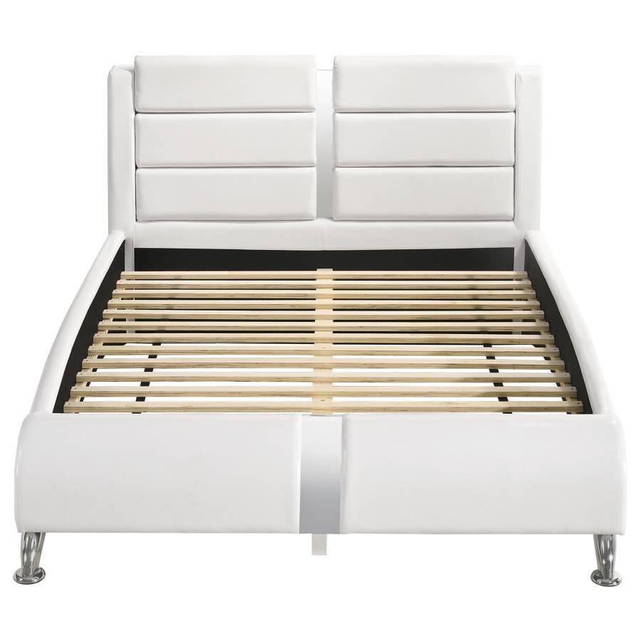 Jeremaine - Upholstered Sleigh Bed CoasterEssence
