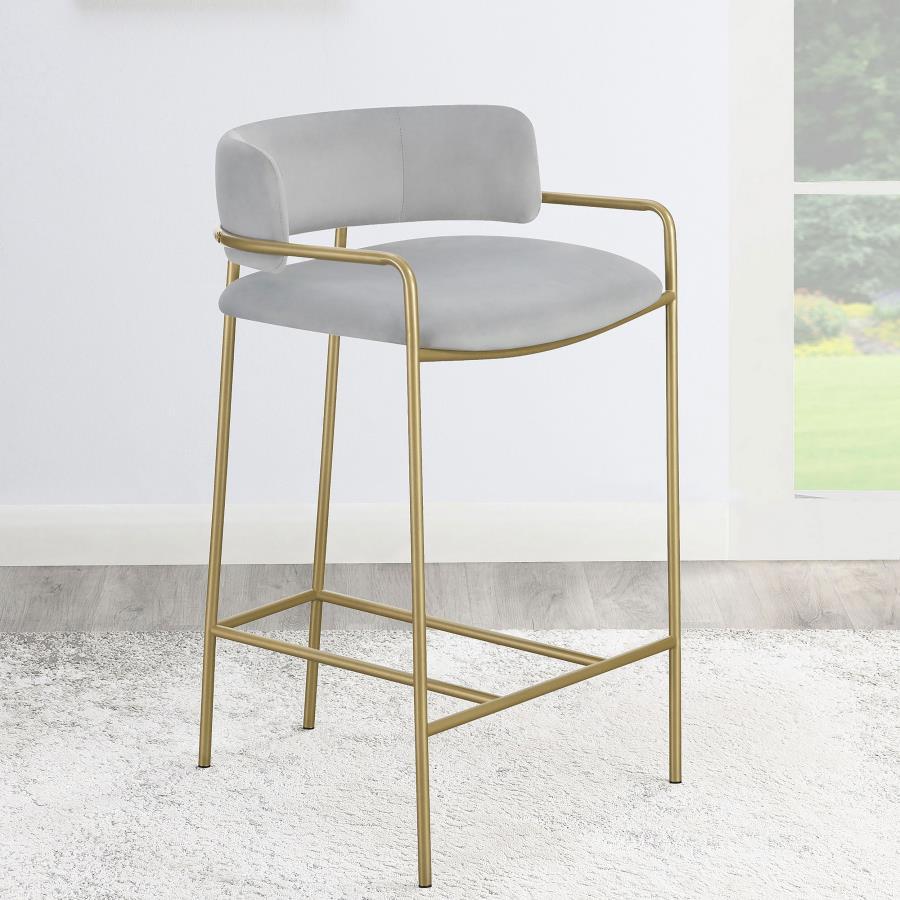 Comstock - Upholstered Low Back Stool CoasterEssence