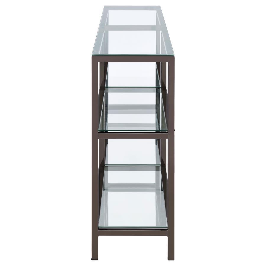 Kate - Console Bookcases - Black Nickel CoasterEssence