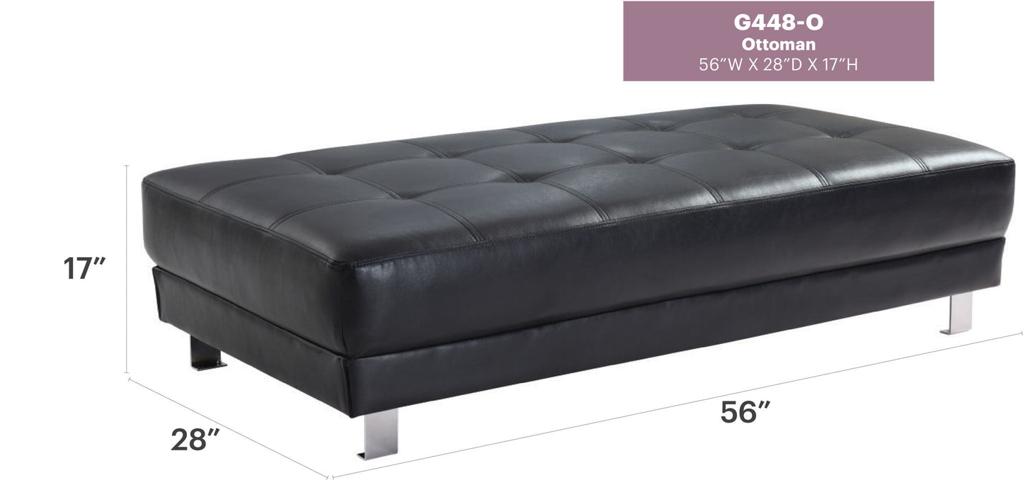 Contemporary Ottoman For Living Rooms Glory Furniture