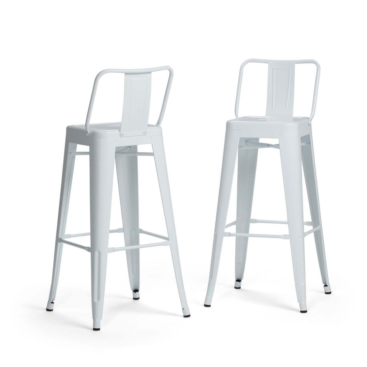 Rayne - Curved Back Metal Stool (Set of 2) Simpli-Home