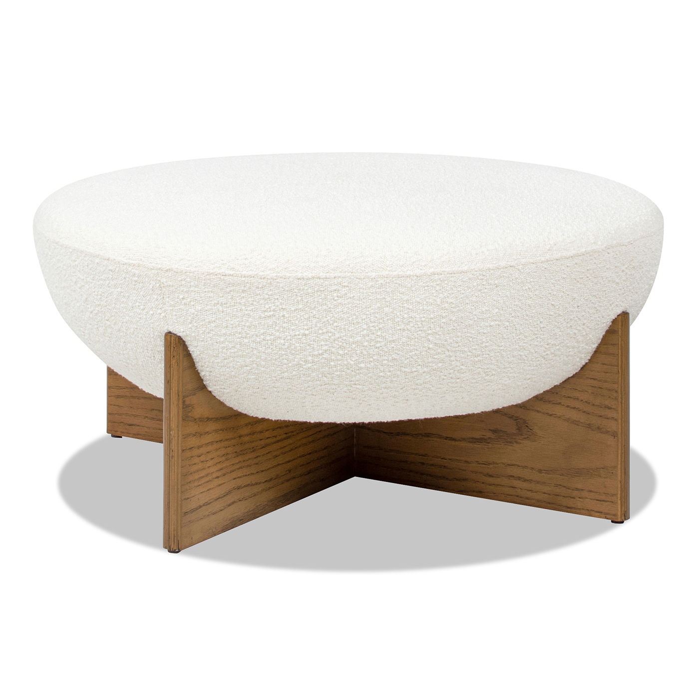 Bali - Round Upholstered Ottoman Jennifer Taylor Home