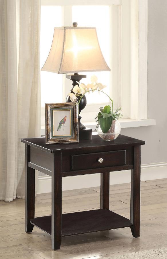 Bradford - 1-Drawer Wood Table CoasterEssence