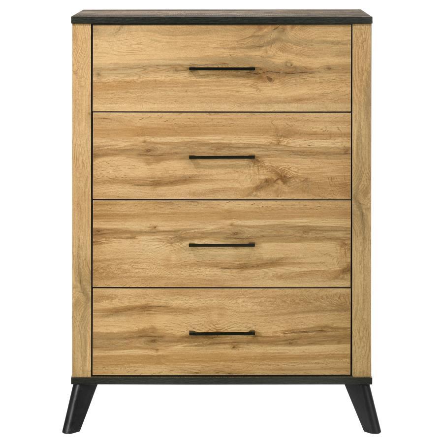 Kaywood - 4-Drawer Bedroom Chest Of Drawers - Natural Pine Coaster Fine Furniture