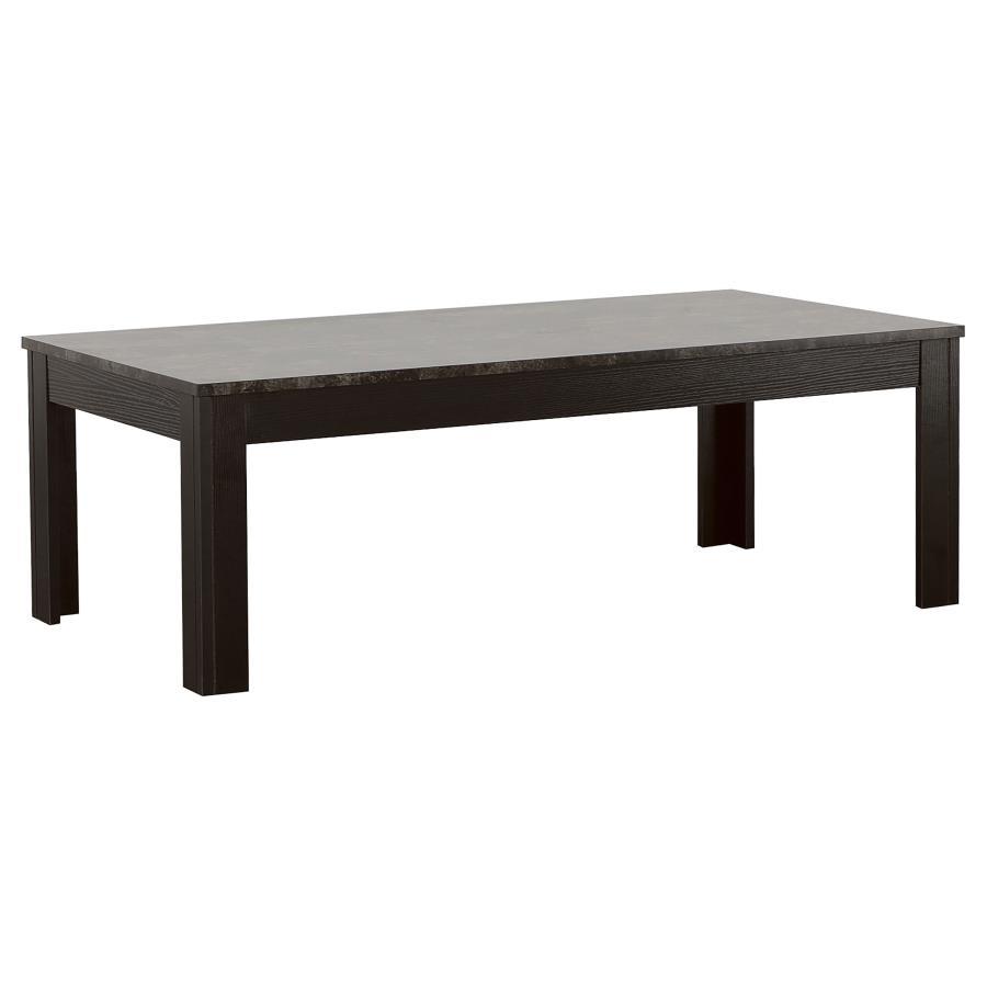 Rhodes - 3 Piece Faux Marble Top Coffee Table Set - Gray CoasterEveryday