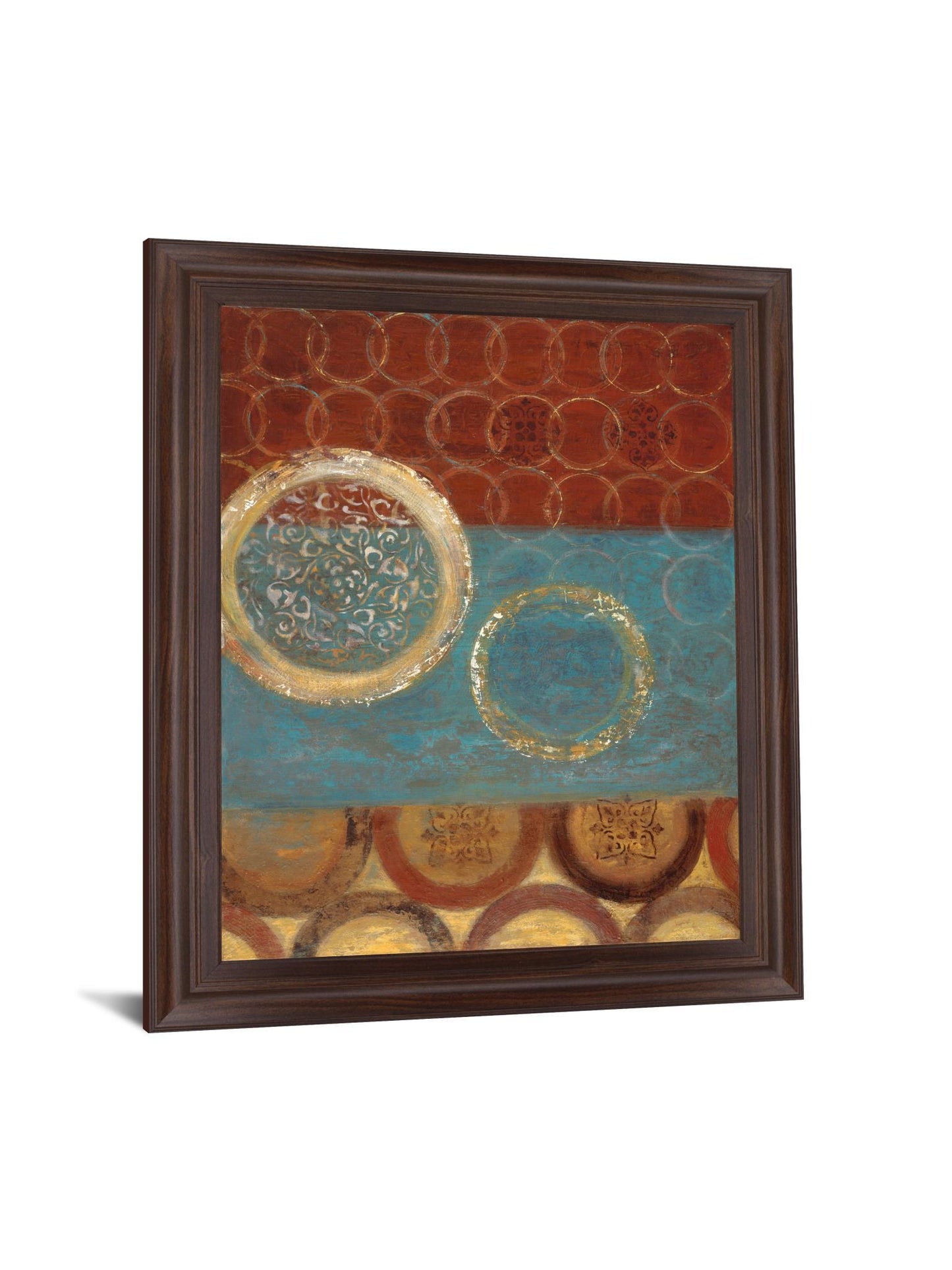 Gold Medallion Mosaic - 28" x 34" Framed Wall Art Classy Art