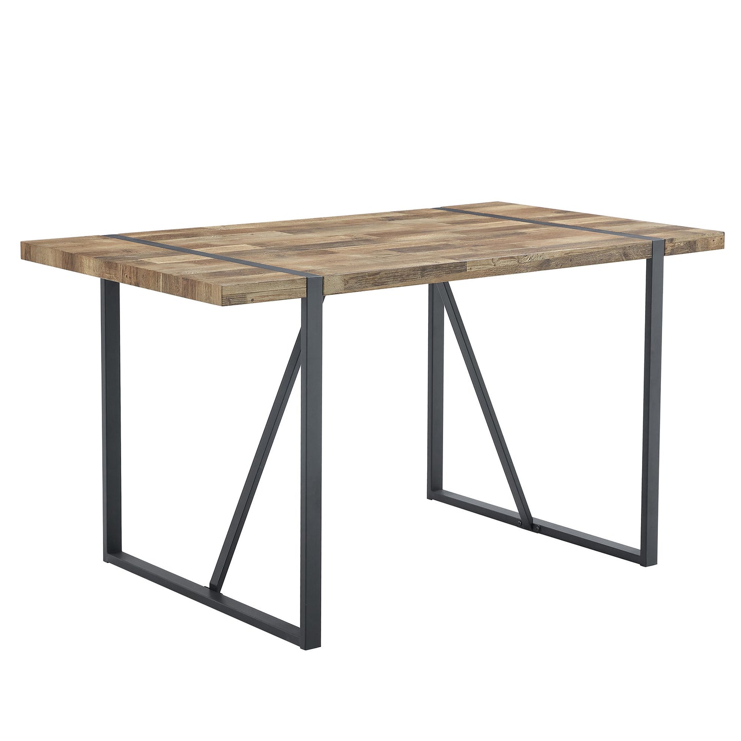 Industrial Rectangular Dining Table For 4 - 6 People Home Essentials