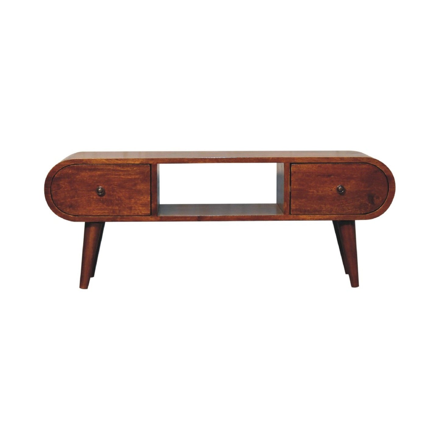 Solid Wood Circular TV Unit Artisan Furniture