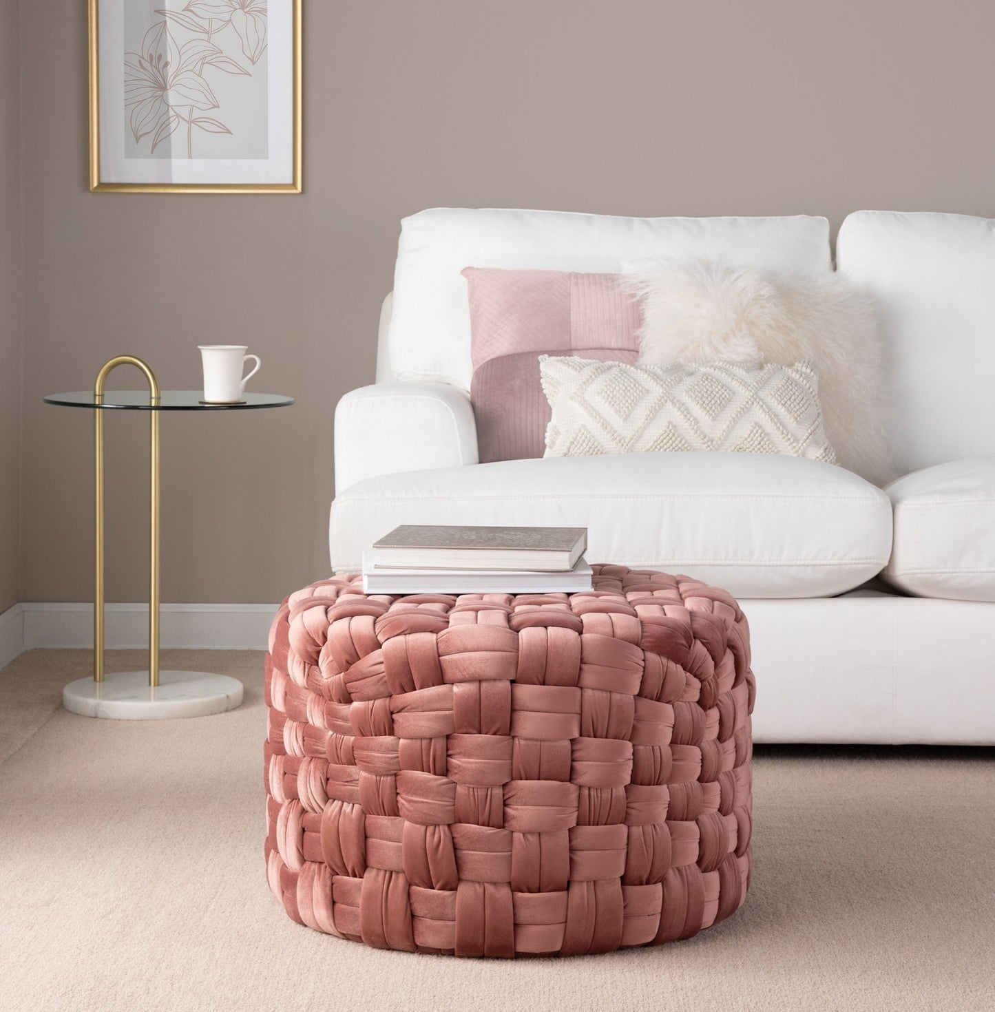 Braided - Versatile Round Ottoman Lumi Source