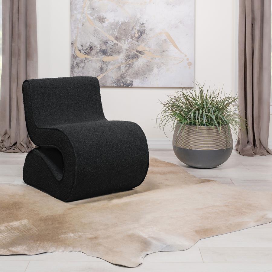 Ronea - Boucle Upholstered Armless Curved Chair Coaster Fine Furniture
