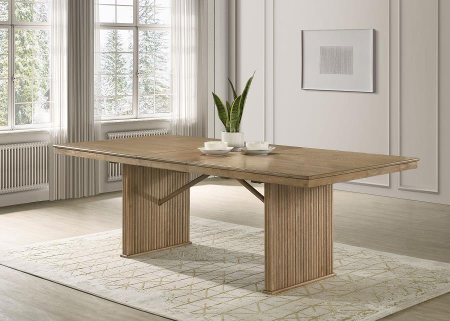 Adina - Extension Dining Table - Distressed Light Brown Coaster Fine Furniture