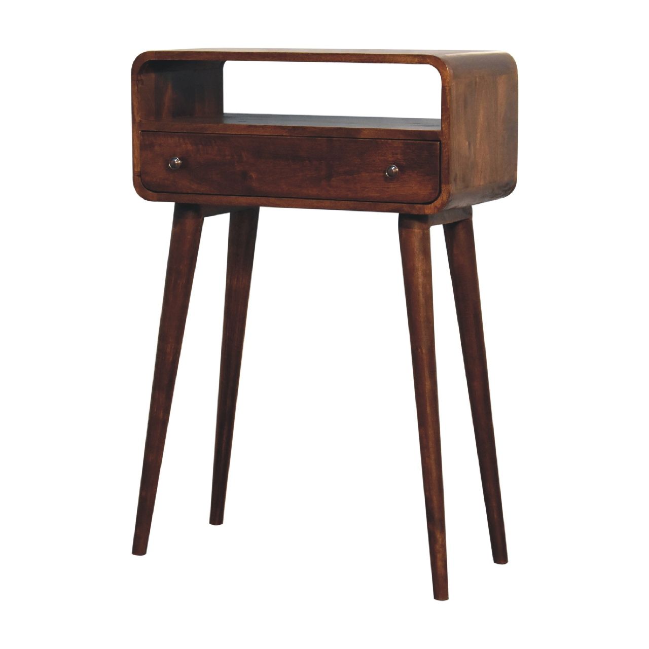 Curved Chestnut Console Table Artisan Furniture