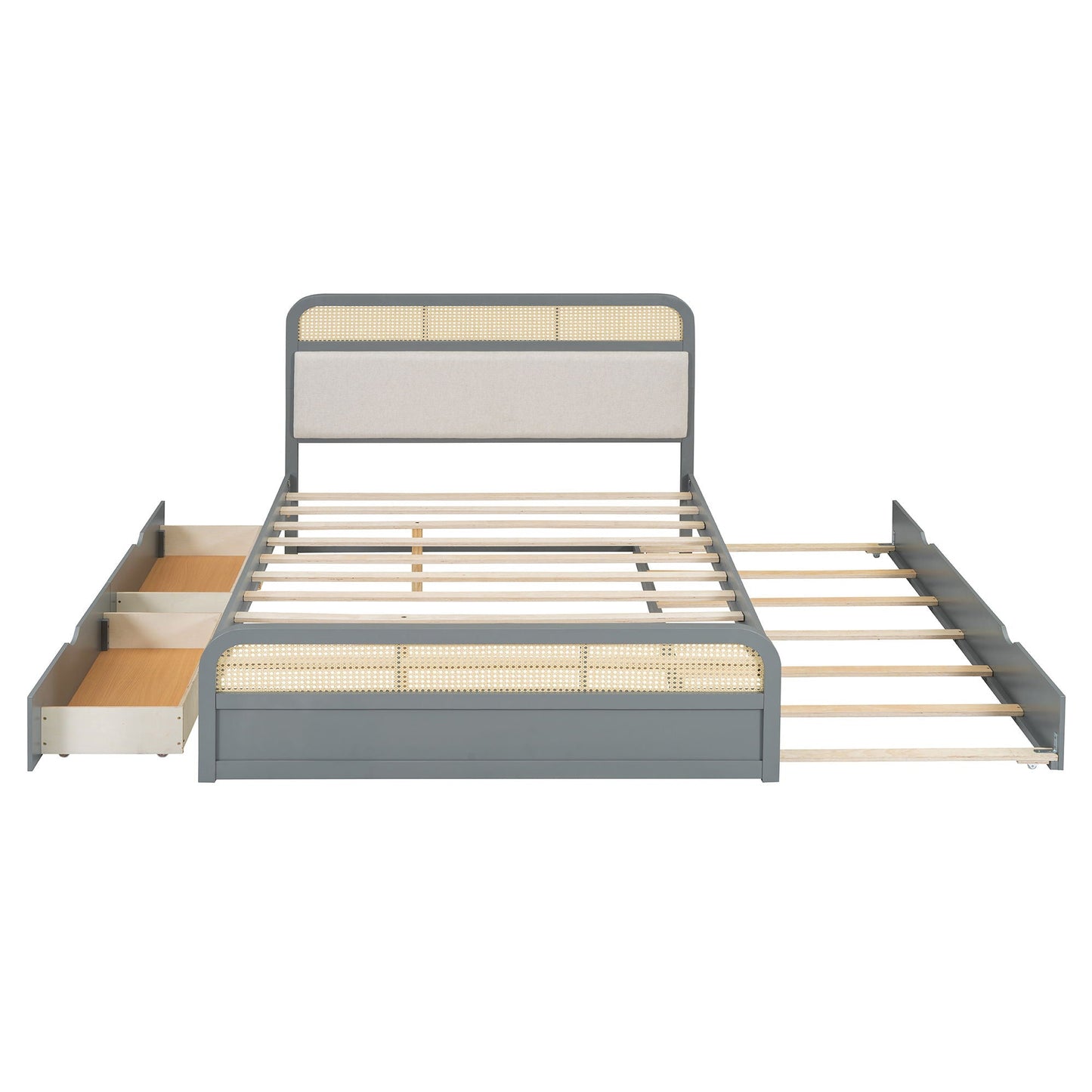 Platform Bed With Trundle And 2 Drawers Timeless Haven