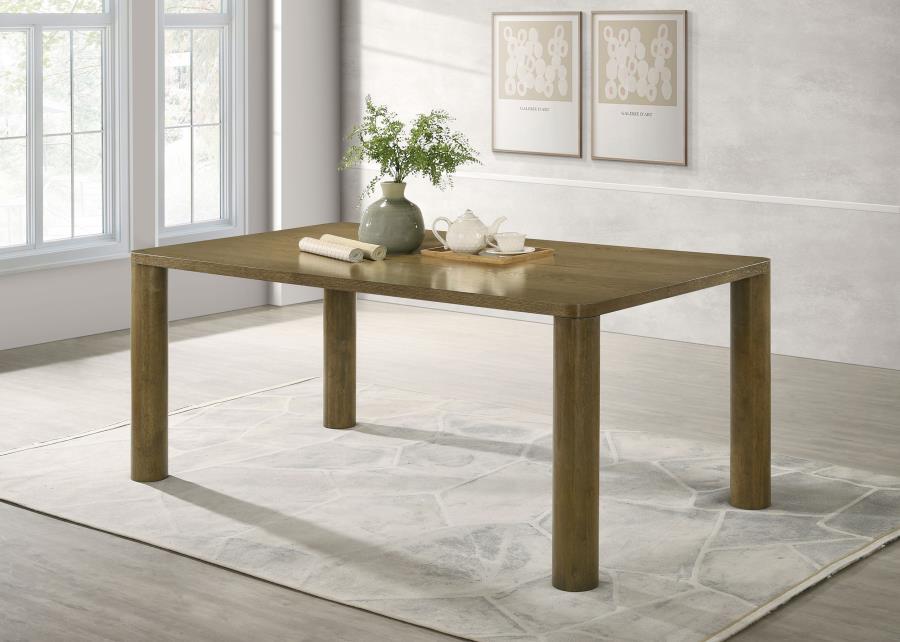 Castlewood - Rectangular Wood Dining Table - Brown Oak Coaster Fine Furniture