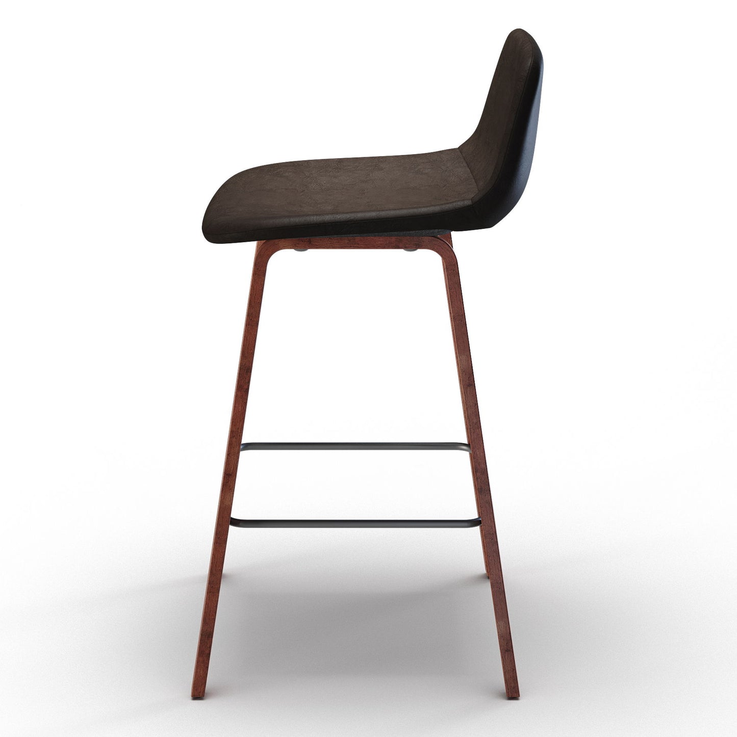 Addy - Counter Stool (Set of 2) - Distressed Brown Simpli-Home