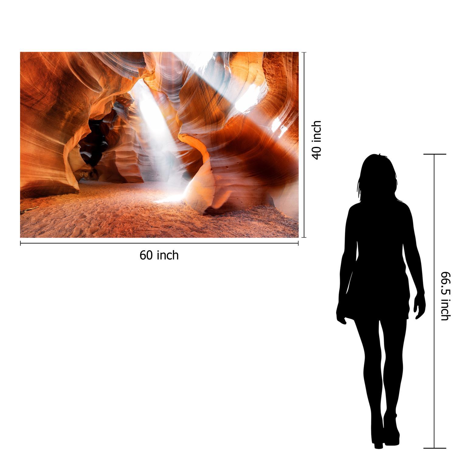Temp Glass With Foil - Antelope Canyon - Orange Classy Art