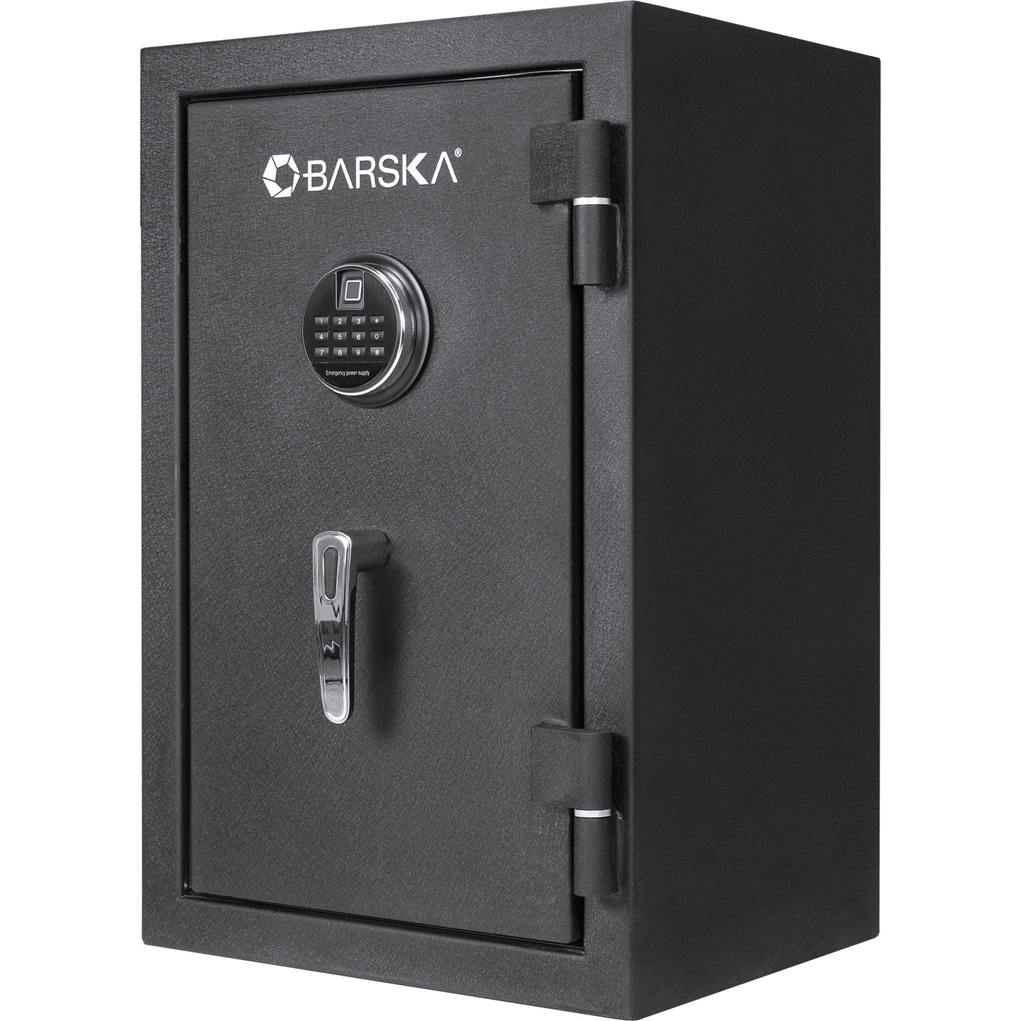 2.02 Cubic Ft Biometric Keypad Fire Resistant Safe - Black Daily Nest