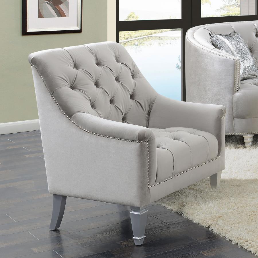Avonlea - Upholstered Tufted Chair CoasterElevations